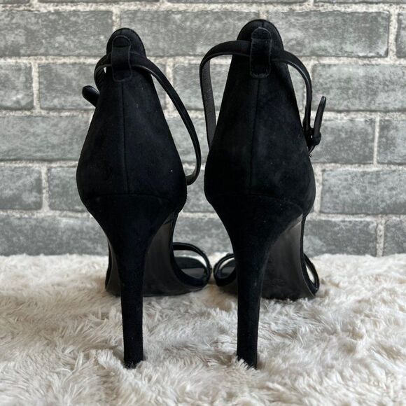 Coach Melrose Black Suede Heels Size 10 B - Picture 3 of 12